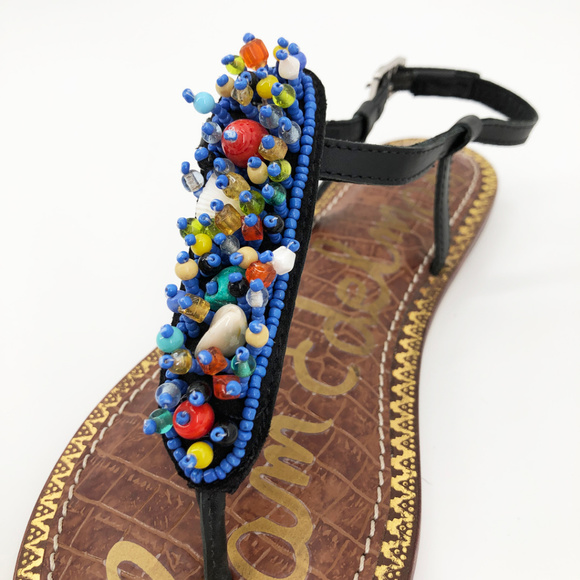 🍄 SAM EDELMAN Gabrielle Embellished Thong Sandal - Picture 4 of 6